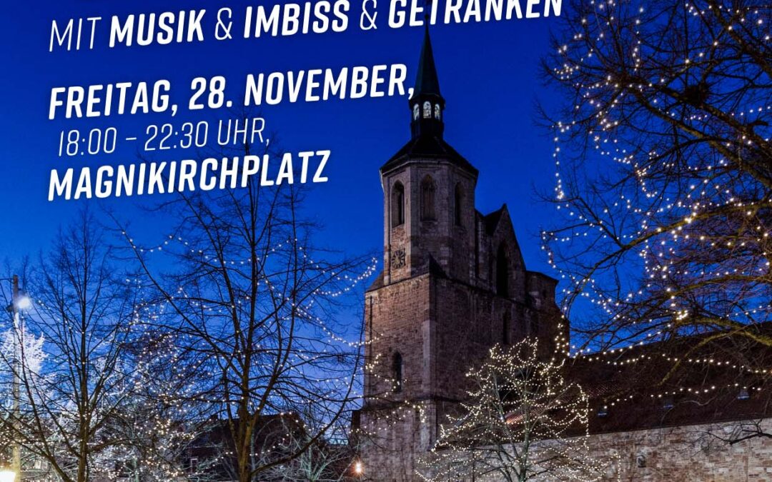 28.11.2025 MAGNI MACHT DAS LICHT AN – Aktion zur Adventsbeleuchtung im Magniviertel